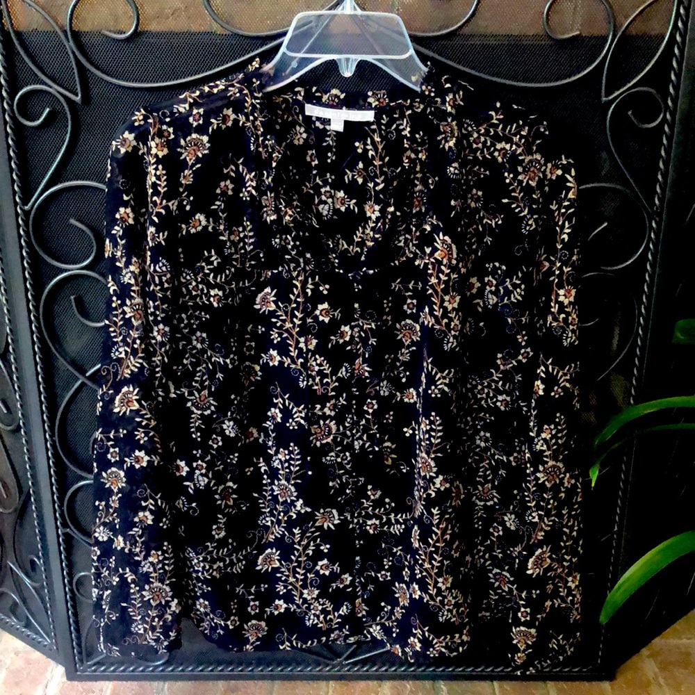 **Stitch Fix** Daniel Rain Sheer Blouse with Attached Tank